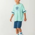 US Polo 2414-4 Erkek Çocuk Bermuda Takım