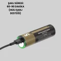 USB Type-C Girişli Şarjlı AA Lityum Pil | 1.5V Sabit Çıkış | 3200mWh (2li Paket)