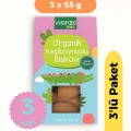 BUĞZ Wefood Kids Organik Keçiboynuzlu Bisküvi (55 gr) 3lü Set