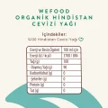 BUĞZ Wefood Organik Hindistan Cevizi Yağı Soğuk Sıkım (300 ml)