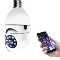 Wifi Güvenlik Kamerası 360 Derece Dönebilen Harekete Duyarlı Gece Görüşlü Ampul (Kopya)