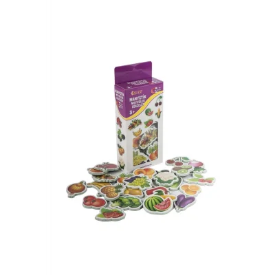 26 Parça Manyetik Meyve Sebze Seti – Çocuklar İçin Eğitici Mıknatıslı Oyuncak