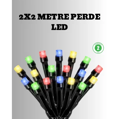 2x2 Metre Pil ile Çalışan Perde LED Işık – 8 Modlu Dekoratif