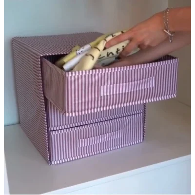 3 Bölmeli Çekmece , Çok Amaçlı Organizer - Çorap Çamaşır Organizer - Masa Üstü Düzenleyici