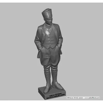 3D Tasarım ATATÜRK Büst 15cm