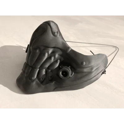 3D Tasarım Kişiye Özel Tasarım MASK Ham beyaz renkte gönderilir boya size aittir