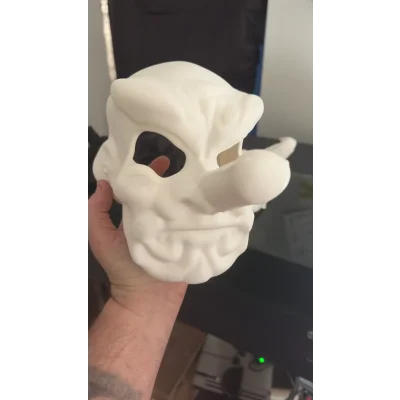 3D Tasarım Kişiye Özel Tasarım MASK Ham beyaz renkte gönderilir boya size aittir