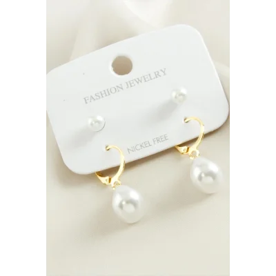 4 Adet Damla İnci Küpe