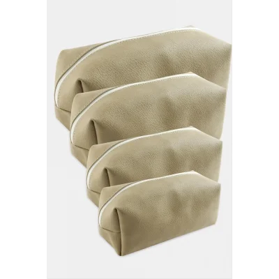 4 Adet El Tutmalı Makyaj Çantası