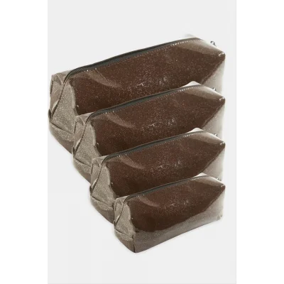 4 Adet El Tutmalı Makyaj Çantası