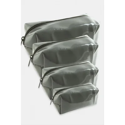 4 Adet El Tutmalı Makyaj Çantası