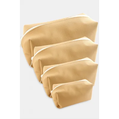 4 Adet El Tutmalı Makyaj Çantası