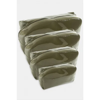 4 Adet El Tutmalı Makyaj Çantası