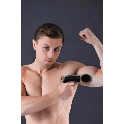 4 Başlıklı Darbeli Şarjlı Masaj Aleti Tabancası Kablosuz