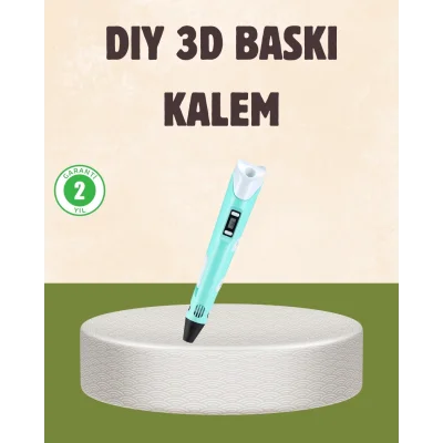 ABS ve PLA Filament Destekli 3D Yazıcı Kalem