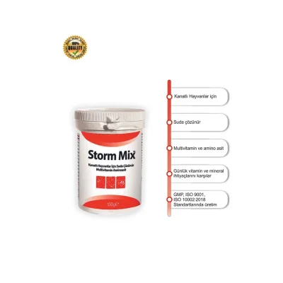 Animari StormMix 100 gr Kanatlı Hayvanlar için Suda Çözünür Multivitamin Amino Asit