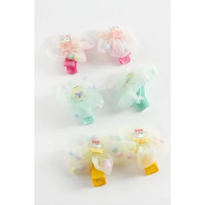 Ayıcık Çiçek Pens Toka 2 Adet