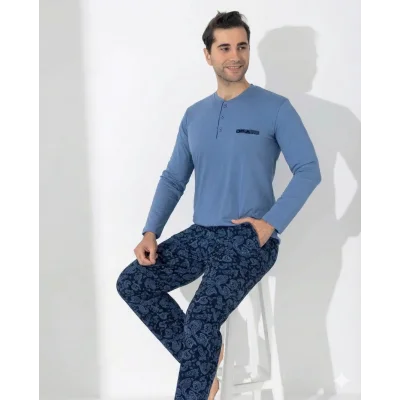 Boyraz 0403 Erkek Uzun Kol Pijama Takımı