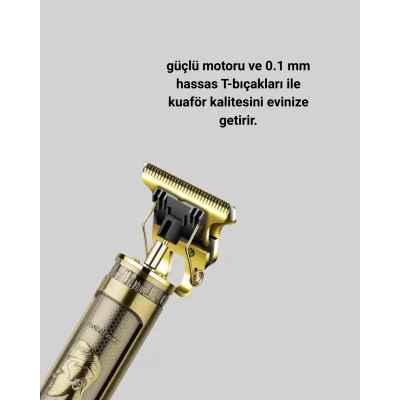 BUĞZ 0.1 mm Hassas Kesim Tıraş Makinesi Şarjlı Metal Gövde - Lisinya