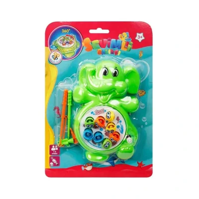 BUĞZ 02371 Sevimli Balıkçı Kurmalı Balık Tutma Oyunu -Sunman