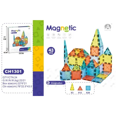 BUĞZ 03-CH1301 5,5 CM MANYETİK BLOKLAR 43 PCS