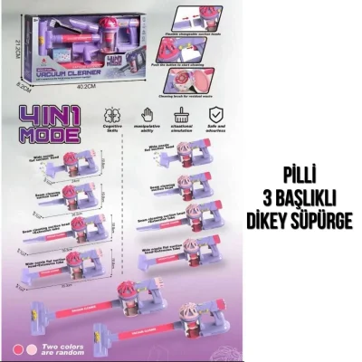 BUĞZ 096-17A PİLLİ PEMBE SÜPÜRGE-PSF