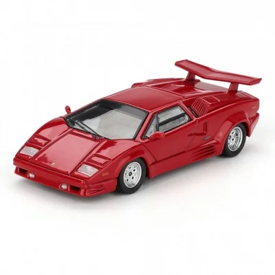BUĞZ Kırmızı Metalik 1/64 Lamborghini Countach 25th Anniversary Model Araba BX-313387