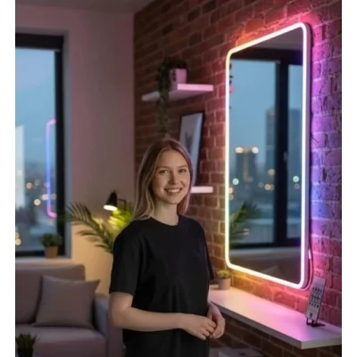 BUĞZ 1 Adet AC 5435 RGB Pixel Neon Led Seti USB Girişli Kumandalı 5 Metre