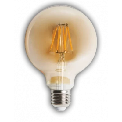 BUĞZ 1 Adet CATA CT 4286 Glop Led Rustik Ampul 6W Amber Işık E27 Duy