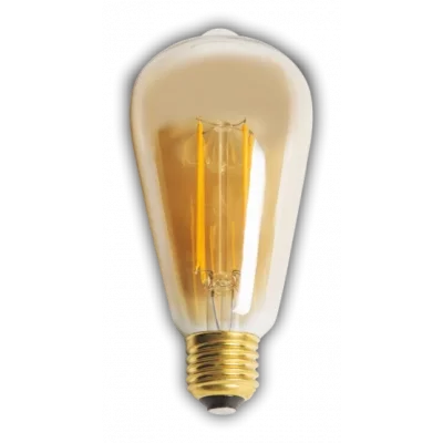 BUĞZ 1 Adet CATA CT 4350 Led Rustik Ampul 4W Amber Işık E27 Duy