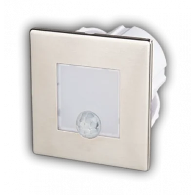 BUĞZ 1 Adet CATA CT 5183 Satin Kasa 1.5W Sensörlü Kare Koridor Aydınlatması 3200K Gün Işığı