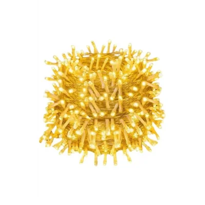 BUĞZ 10 Metre Günışığı Led Işık Fişli Dekoratif Sarı Ton Aydınlatma 3 Modlu Led Şerit