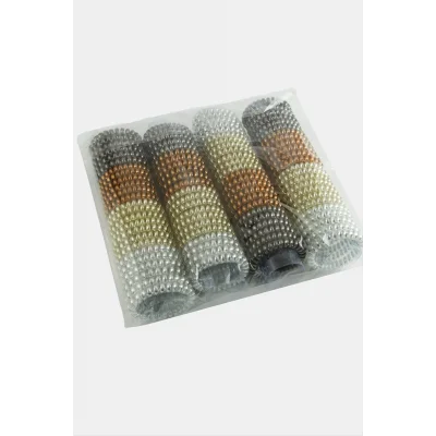 BUĞZ 100 Adet Renkli Makarna Lastik Toka