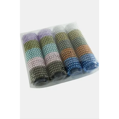 BUĞZ 100 Adet Renkli Makarna Lastik Toka