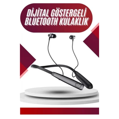 BUĞZ 100 Saat Bluetooth Kulaklık Dijital Göstergeli ANC Özelliği Kablolu - BUĞZ