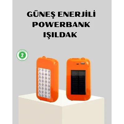 BUĞZ 10000 mAh Güneş Enerjili Powerbank ve LED Kamp Lambası