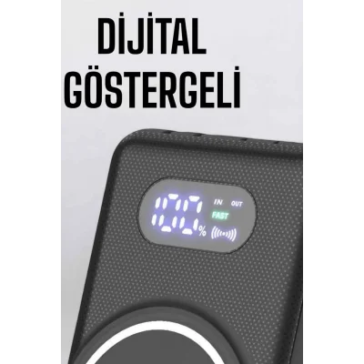 BUĞZ 10.000 Mah Powerbank 4 Portlu Hızlı Şarj Dijital Göstergeli - BUĞZ