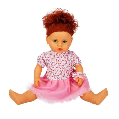 BUĞZ 1060011 Lila Sesli Saçlı Et Bebek 60 cm