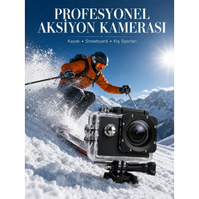 BUĞZ 1080P Full HD Spor Kamerası Kompakt ve Dayanıklı Tasarım