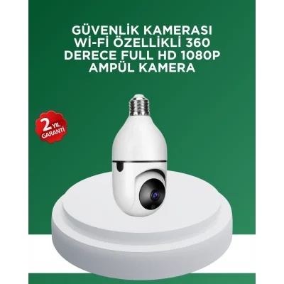  1080P Gece Görüşlü Ampul Güvenlik Kamerası – Kablolu ve Kablosuz Seçenekli