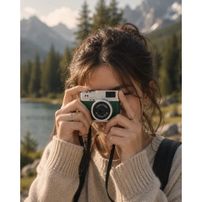 BUĞZ 1080P HD Mini Kamera IPS Ekranlı 4K Lens Destekli Taşınabilir Dijital Kamera