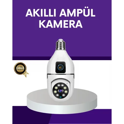 BUĞZ 1080P WiFi Ampul Güvenlik Kamerası – Gece Görüş & Uzaktan Erişim