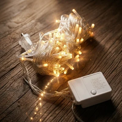 BUĞZ 10m 100 Led Damla Uçlu Gün Işığı Şeffaf Kablo