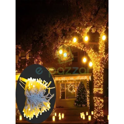 BUĞZ 10m 100 Led Ip65 Dış Mekan Led Işık Beyaz Kablo