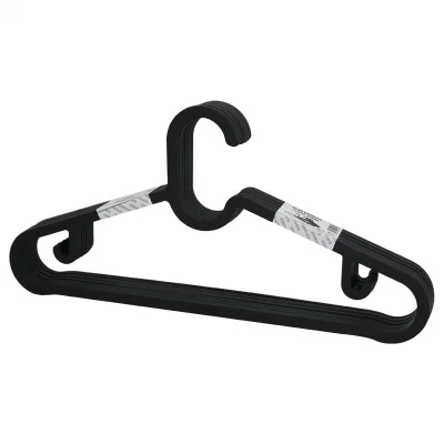 BUĞZ 10pcs Plastik - Antrasit Gri Elbise Askısı Bx40