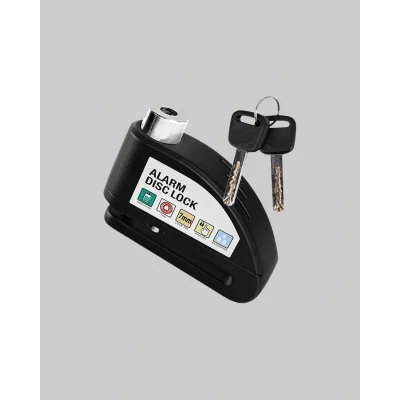 BUĞZ 110 dB Alarmlı Disk Fren Kilidi Su Geçirmez Çelik Gövde Motosiklet Güvenlik - Lisinya