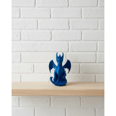 BUĞZ 12 cm Mavi Ejderha Figürü Koleksiyonluk Dekoratif Biblo