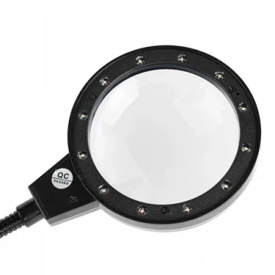 BUĞZ 12 Led Clipslı Işıklı Büyüteç,işıklı Masa Lambası Çalışma Lambası - BUĞZ