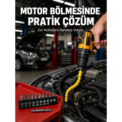 BUĞZ 12 Parça Vidalama Uç Seti Akrobat Tasarım Dayanıklı Metal Yeni Nesil
