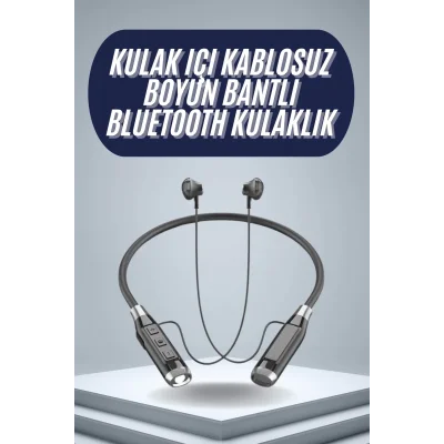  120 Saat Bluetooth Kulaklık Kablolu Boyun Askılı SD Kart Girişli ANC Özellikli